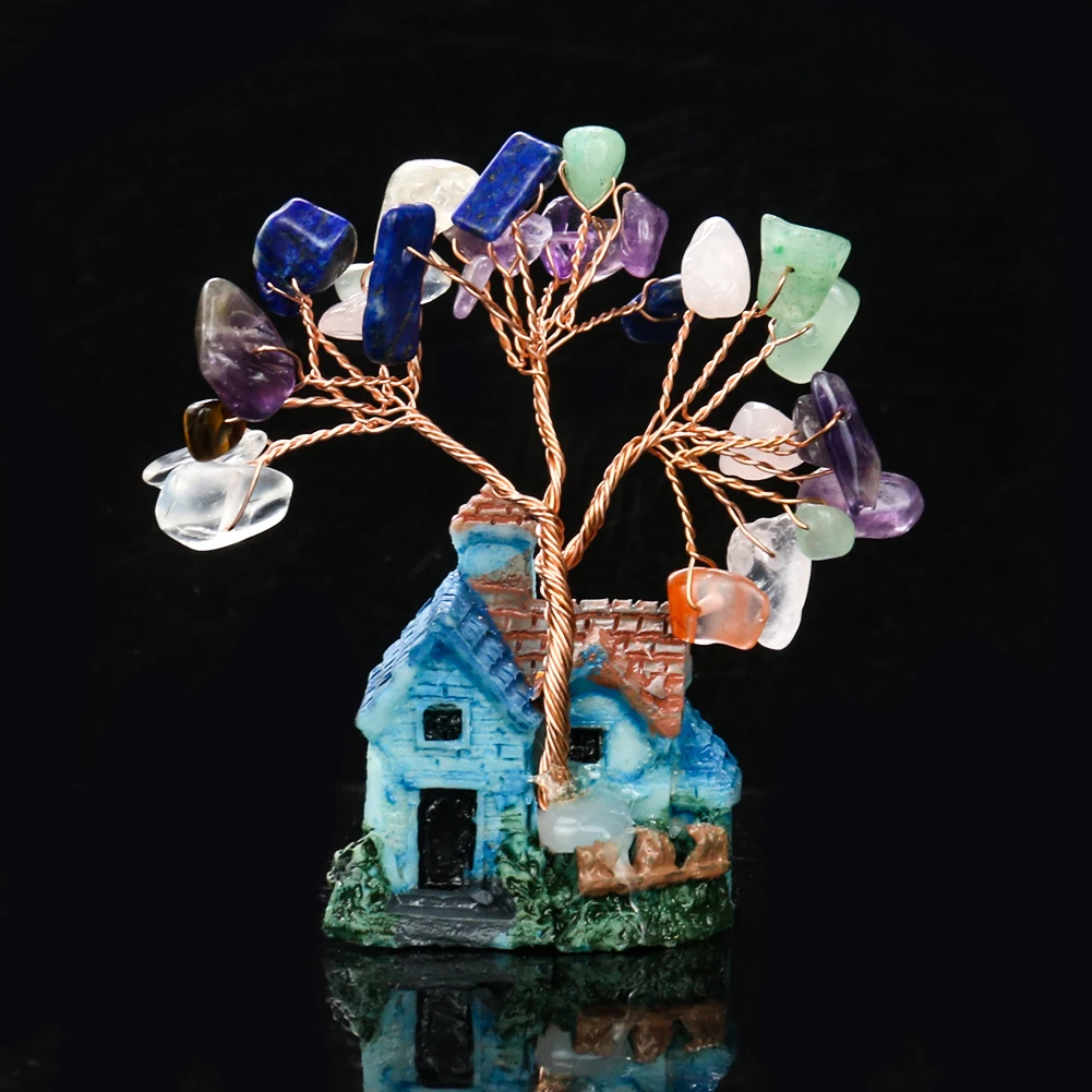Natural Amethyst Tree Crystal Quartz Healing Mineral Ornaments Tree of Life Home Decoration Lucky Money Tree Miniatures Gift - Image 3