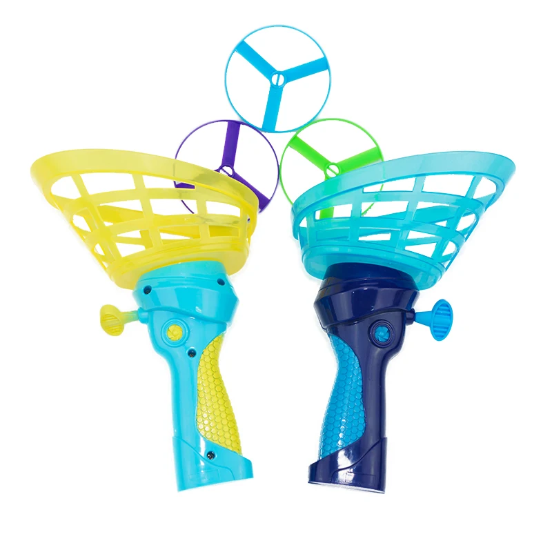 Fliegende Untertasse Disc Launcher Kinder Fliegende Spielzeuge Zugschnur UFO Wurf Fangen Outdoor Sport Propeller Kinder Spielzeug Geschenk Für Junge Mädchen – Detail 11