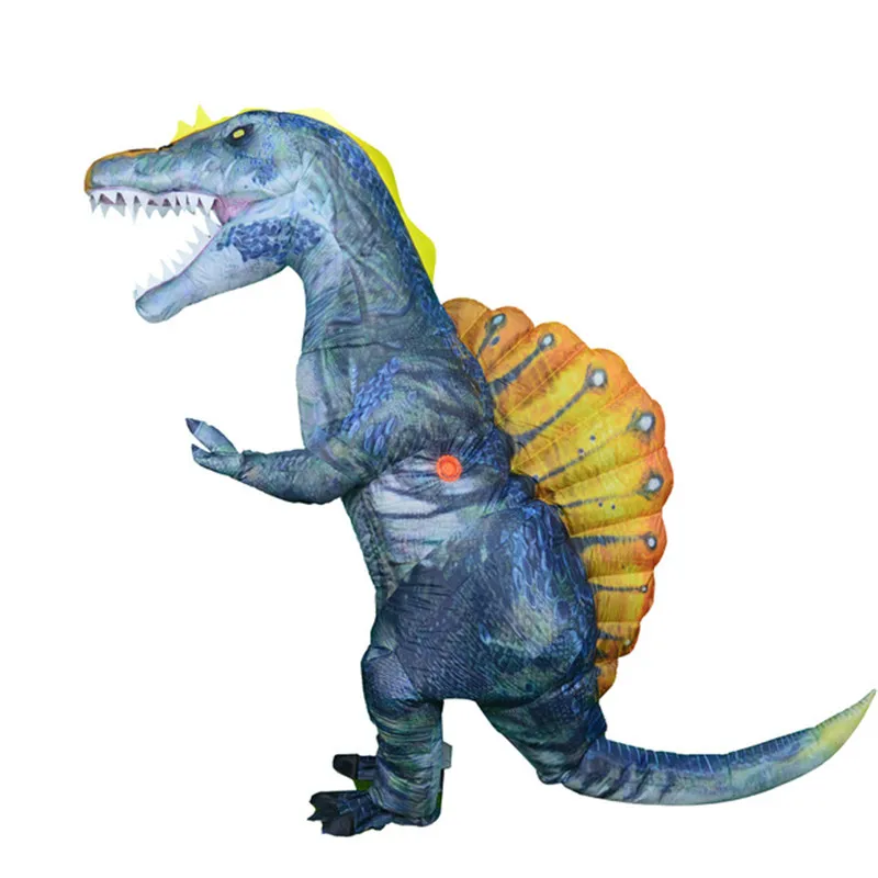 Triceratops Cosplay T rex Dino Spinosaurus Inflatable Costume for Adult Fancy Dress up Halloween Party Anime Suit