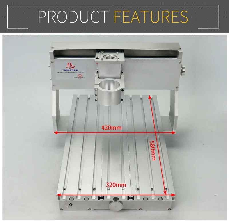 DIY CNC 3020 3040 6040กรอบสกรูบอล4แกนอลูมิเนียมเครื่องกลึง CNC 3020 3040 6040แกะสลักเครื่องไม้โลหะ Router
