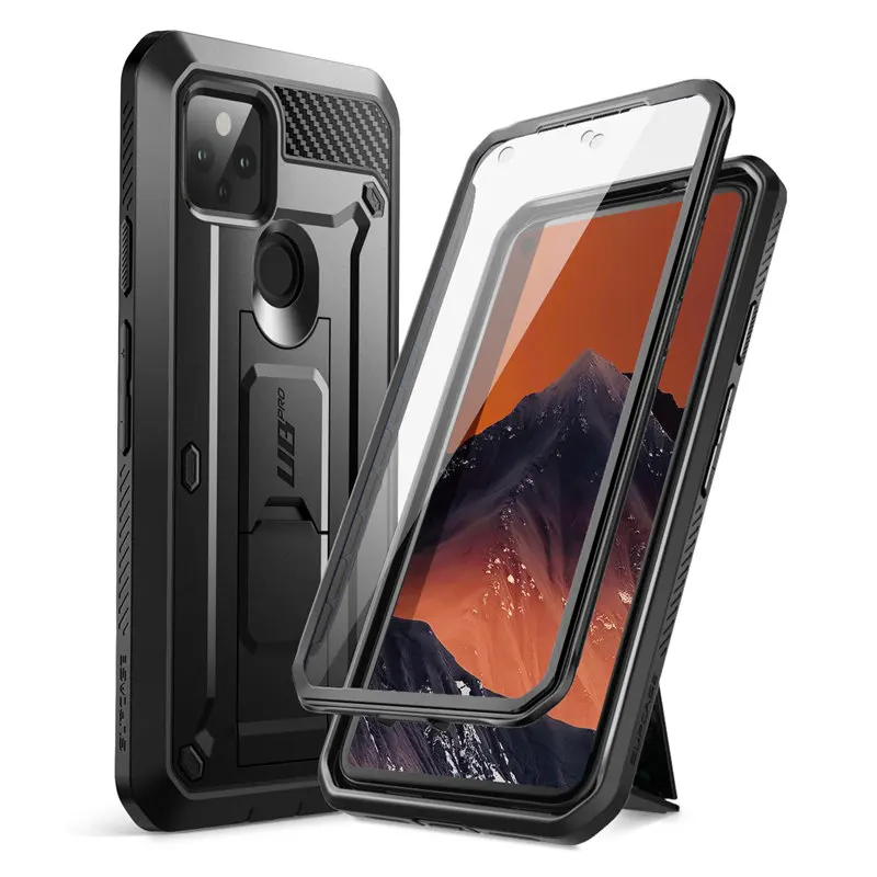 For Google Pixel 5 Case (2020) SUPCASE UB Pro Full-Body Rugged Holster Case Protective Cover WITH Built-in Screen Protector