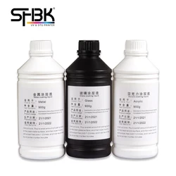 UV coating liquid increases adhesion of ink on the surface of smooth materials suitable for acrylic glass metal / Does not fade