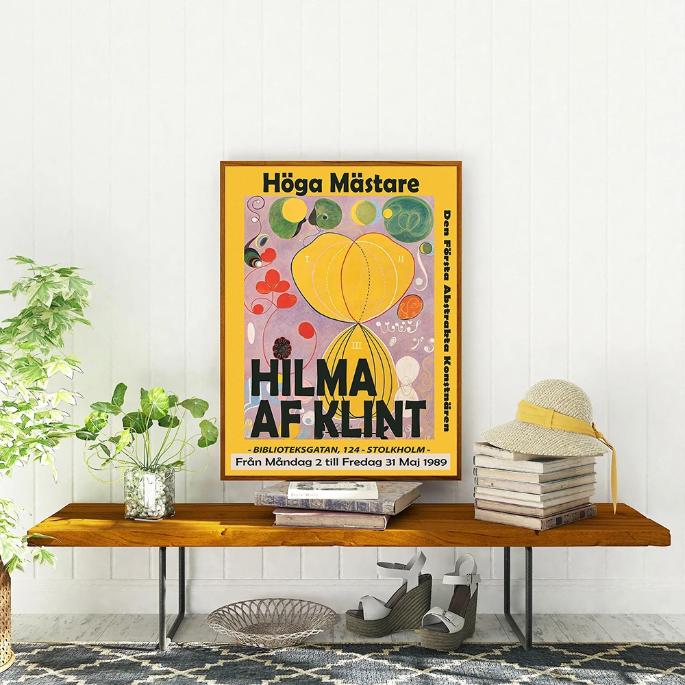 Hilma Af Klint Canvas Print Modern Abstract Museum Exhibition Poster Art Nouveau Painting Wall Decoration Home Decor