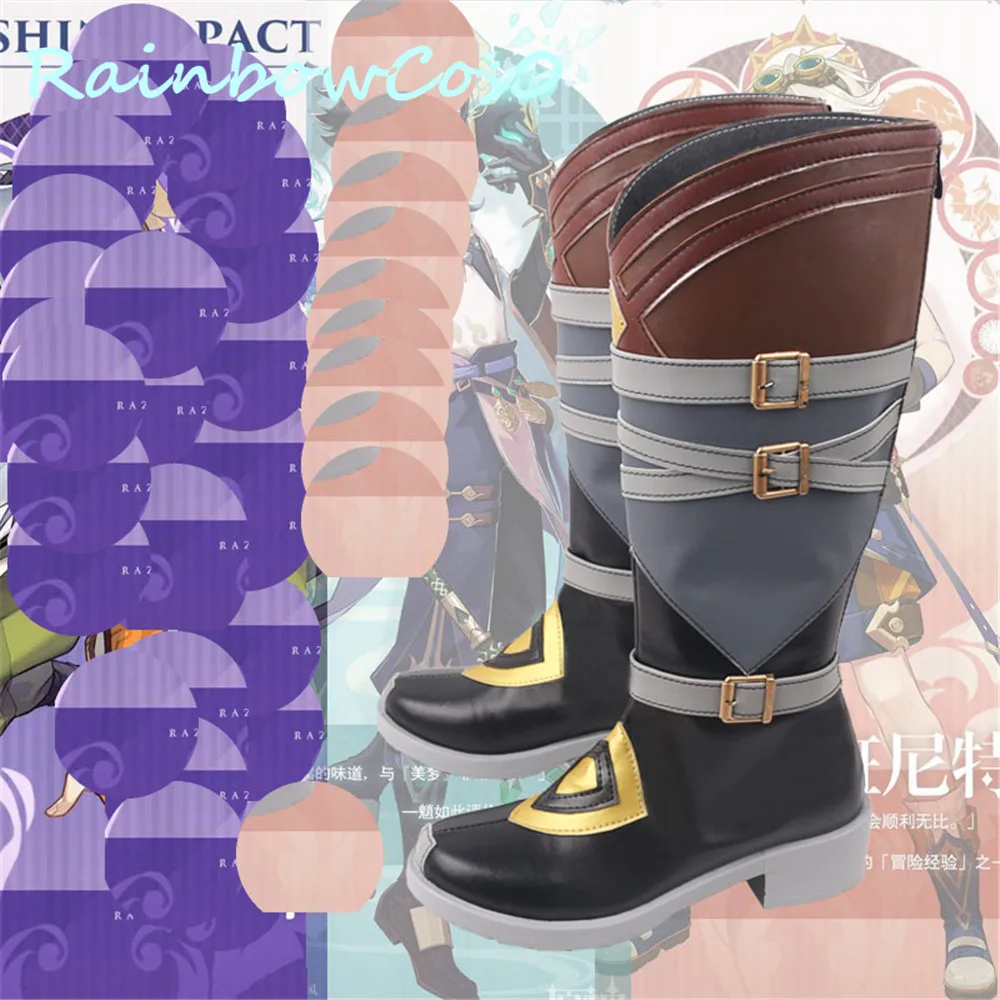 Genshin Impact Razor Boots Cosplay Shoes Game Anime Carnival Party Halloween RainbowCos0 W1292