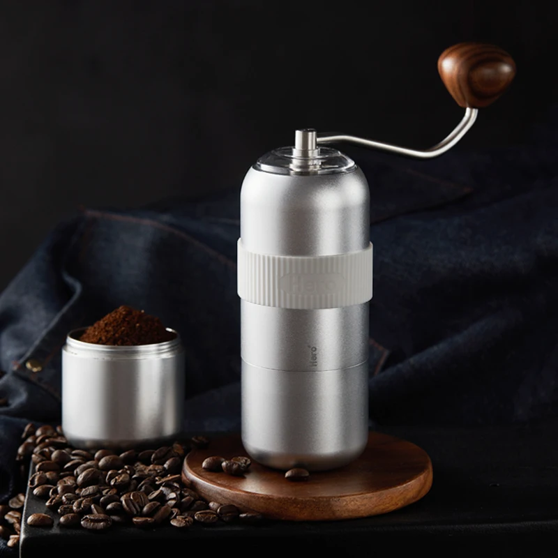 HERO S07 Aluminum Coffee Grinder Portable Coffee Bean Mill Mini Machine 420Stainless Steel Burr Core High Quality Coffee Milling