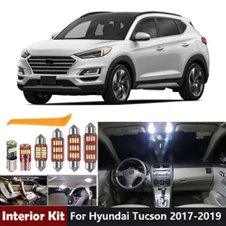 12Pcs White Canbus Led Bulbs For Hyundai Tucson 2017 2018 2019 2020 2021 Led Interior Light Kit License Plate Dome Map Lamp