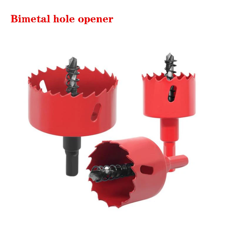 Diametro 16-40mm punta da trapano sega a tazza Twist Drill Bit s Cutter Power fori in metallo Kit di perforazione strumento di carpenteria apri fori bimetallici