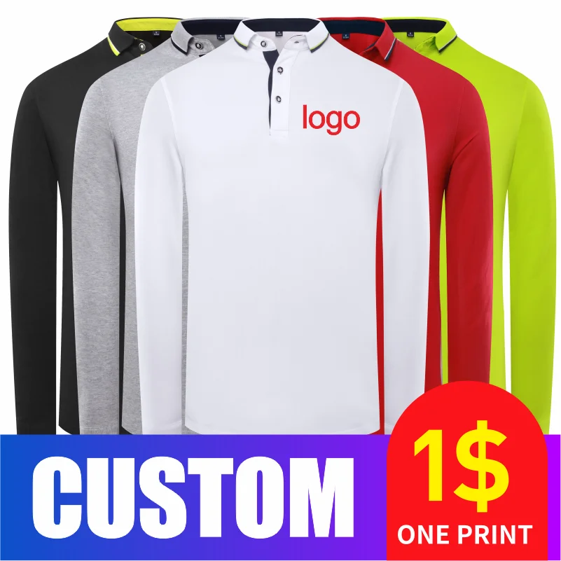 

COCT Long Sleeve Polo Shirt 2021 New Casual Long Sleeve Top Personal Company Custom Embroidery Men and Women Polo Shirt Long Sle