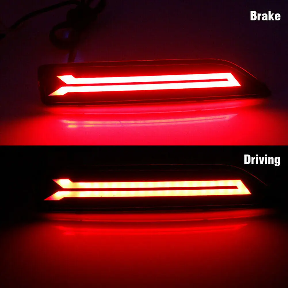 For 2007-2009 Honda CRV CR-V LED Rear Bumper Foglight DRL Tail Brake Lamp Lights