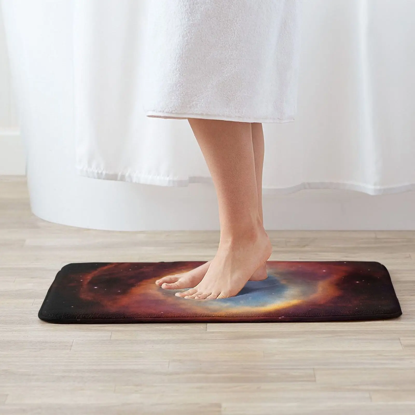 Helix Nebula Soft Non-Slip Mat Rug Carpet Cushion Nebula Mystic Mountain Carina Milky Way Space Galaxy Hubble Telescope