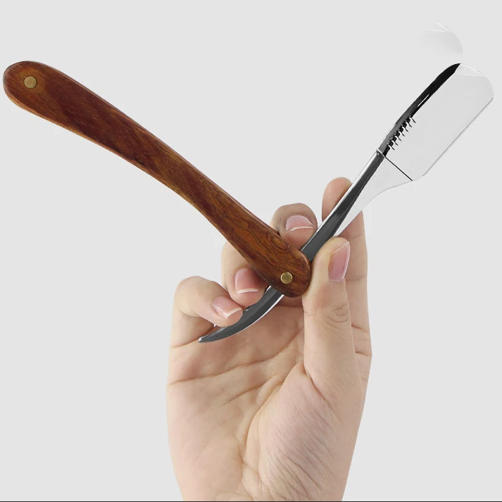 면도 면도기 전문 이발사 면도기 눈썹 면도기 남성용 교체 블레이드 면도기 헤어 나이프