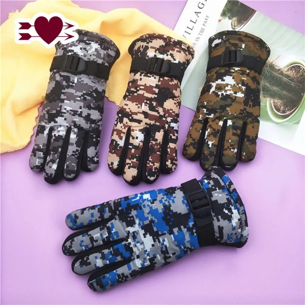 1 Pair Sport Gloves  Keep Warm   Outdoor Gloves Full Finger Cover Winter Gloves