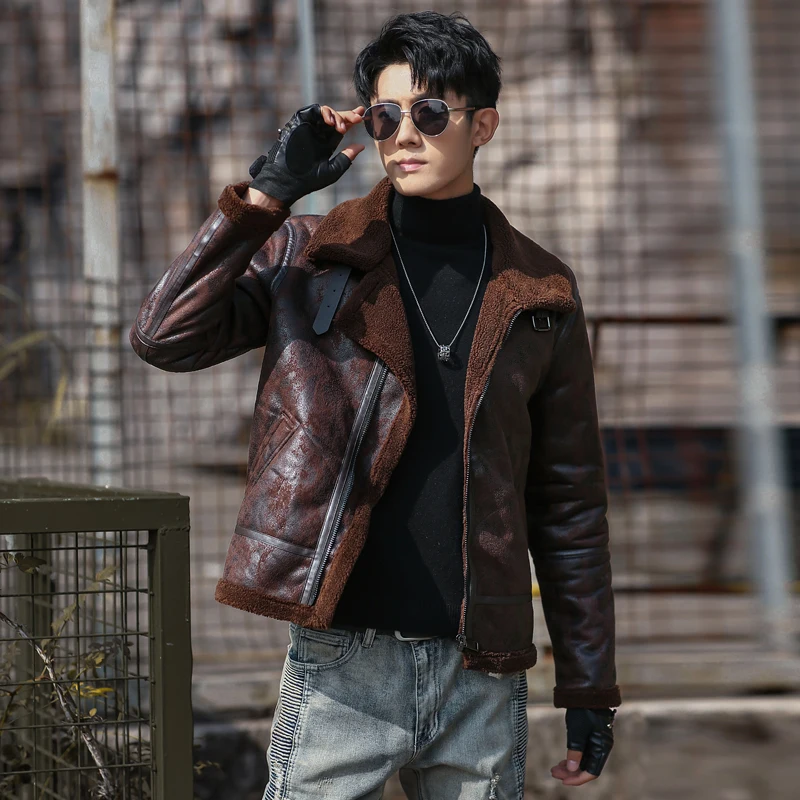 2021 겨울 패션 thicken coat 고품질 캐주얼 데님 재킷 남성, 남성 캐주얼 모피 통합 재킷, 플러스 사이즈 M-4XL