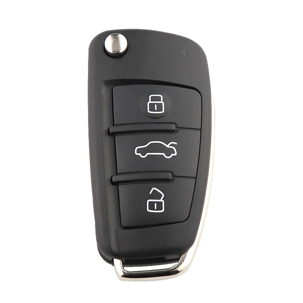 YIQIXIN 3 Button Remote Car Flip Key 434MHz For Audi A2 A3 S4 Cabrio Quattro Avant 2005 2006 2007 2008 48 Chip 8P0 837 220Q K D