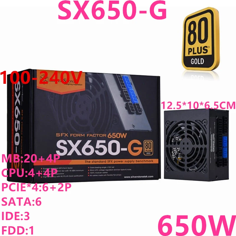 New Original PSU For SilverStone SX650-G SX700-G SFX 650W 700W 450W Power Supply SST-SX650-G  SST-SX700-G SST-SX450-G