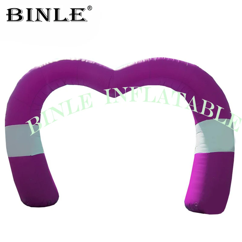 Custom outdoor logo printed inflatable heart arch for wedding&advertising