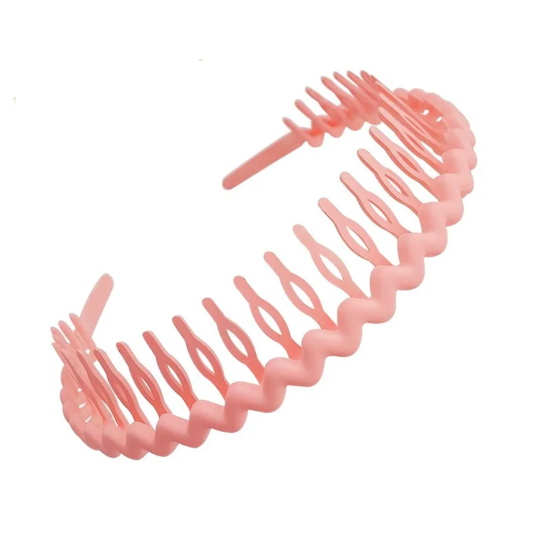 Fashion Wave Candy Colors Plastic Hairband For Woman Resin Black Wavy Hair Head Hoop Band Headband Hair Accessories Headdress