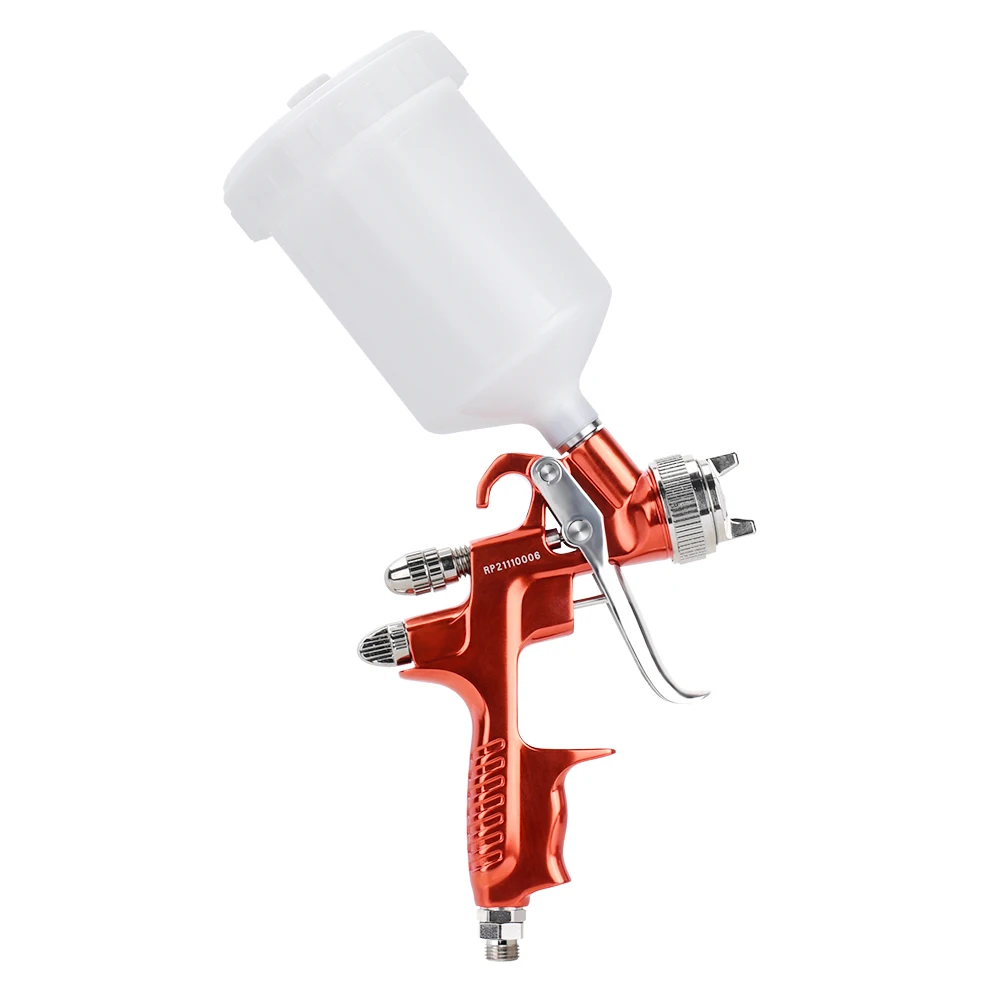 HVLP Spray Gun RONGPENG Professional Pneumatic 1.3mm Nozzle Pneumatic Tool Airbrush For Car Auto Finish Coat Paintingg