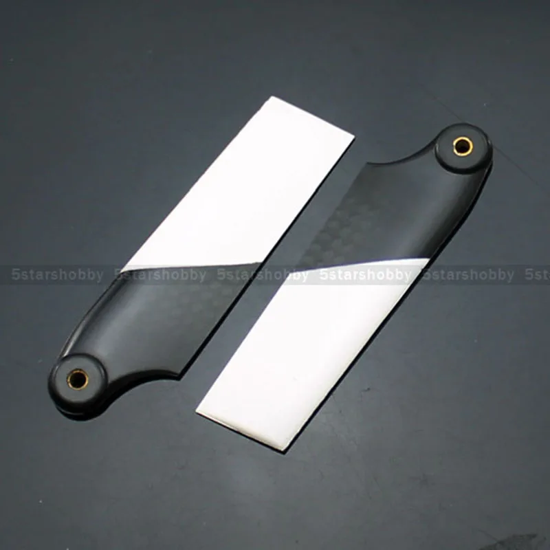 2 Pairs Tarot Carbon Fiber 76mm Tail Blade For T-REX Trex 500 Helicopter