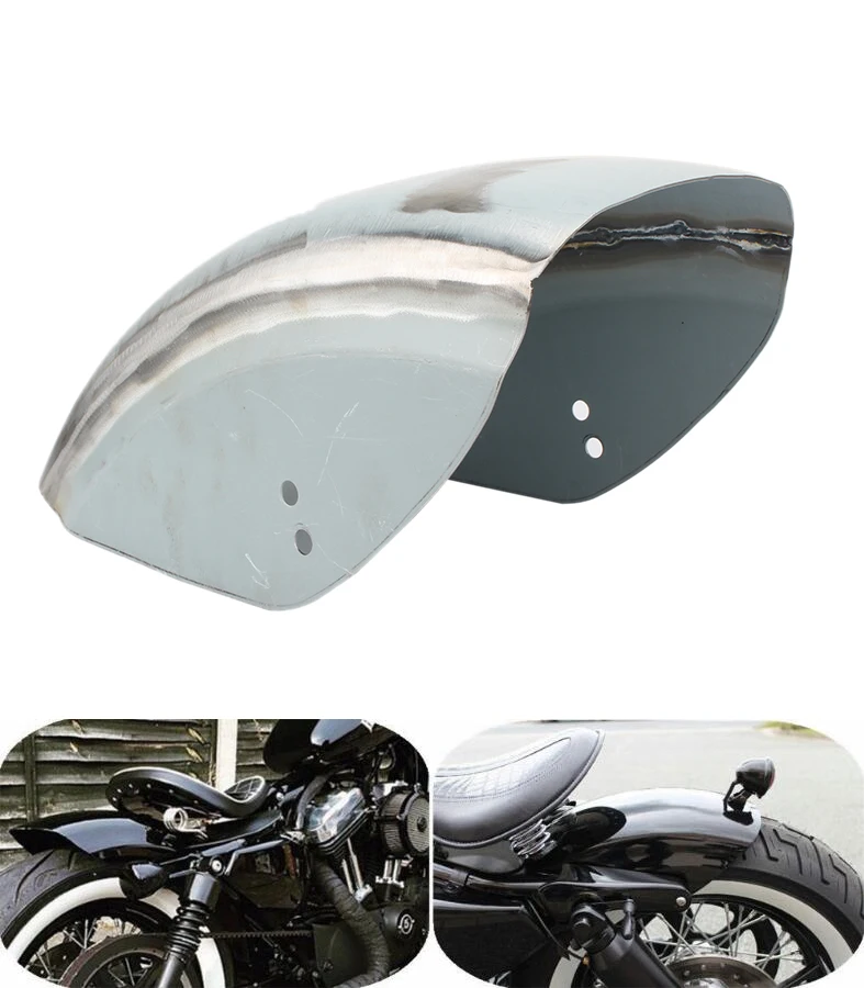 Motorcycle Unpainted Rear Fender Mudguard Roughcast Steel for Harley Sportster XL883 XL1200X Bobber Chopper Custom DIY