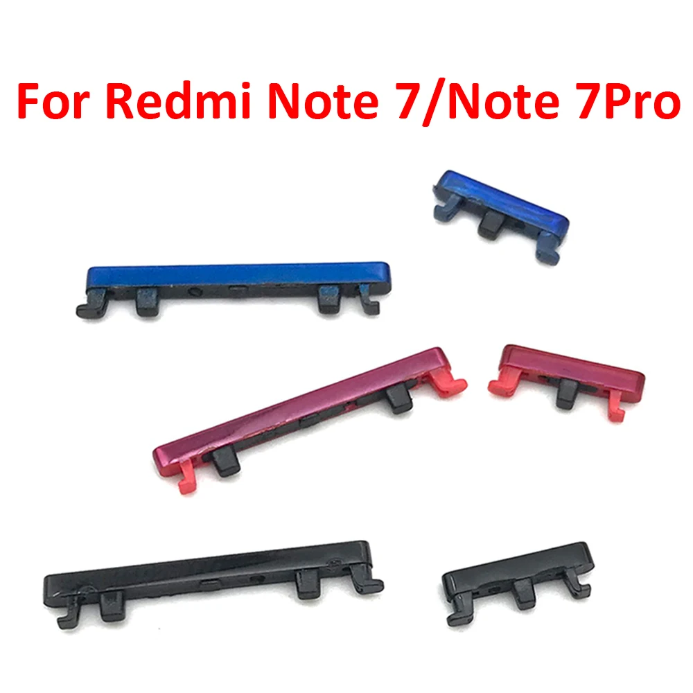 NEW Replacement Volume Power Button Side Key For Xiaomi Redmi Note 7/ 7 Pro Note 8 Note 9 Pro 9S Power Volume Side Button Keys