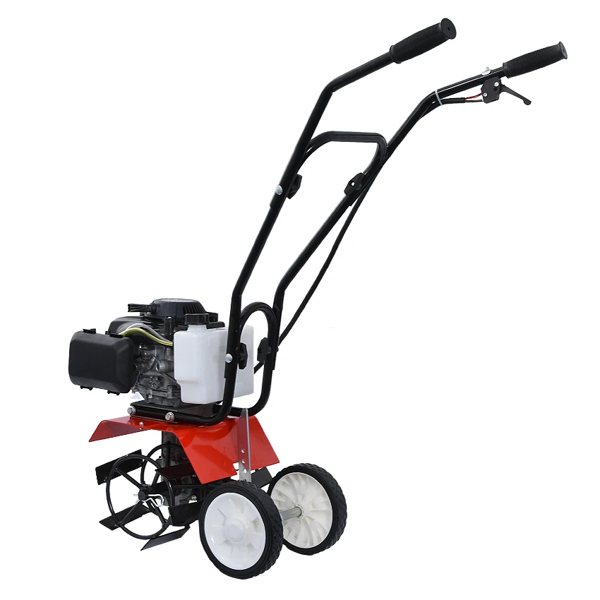 144 four-stroke 2800W high power hand push ripper hoe cultivator machine mower weeding machine Lightweight hand push type Mower