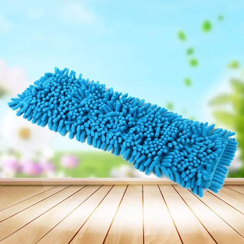 Chenille Cleaning Flat Mop Practical mop replacement head pad household dust cleaning and reusable microfiber water spray pad