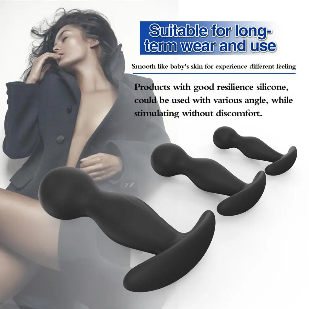 Silicone Anal Plug Sex toys for Men Women Prostate Massager Dildo for Anal Butt plug Small Mid Large Intimate goods for Adults