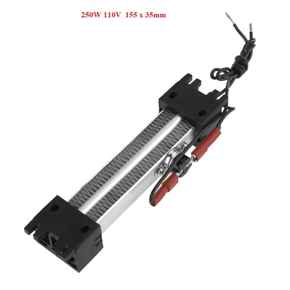 220 فولت 1000 واط معزول PTC السيراميك مسخن الهواء عنصر التدفئة آلة سخان كهربائي PTC حاضنة سخان 17x7.8 سنتيمتر