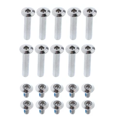 1 Set Inline Skate Wheel Screw Nail Replacement Roller Skates Nut Bolts Silver Easy Installation