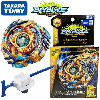 Takara Tomisi Beginner Drain Fafnir Beyblade with Launcher Beyblade B200 Sol Spin B-79 Burst Children&#x27;s Blade Top Spinner Toy