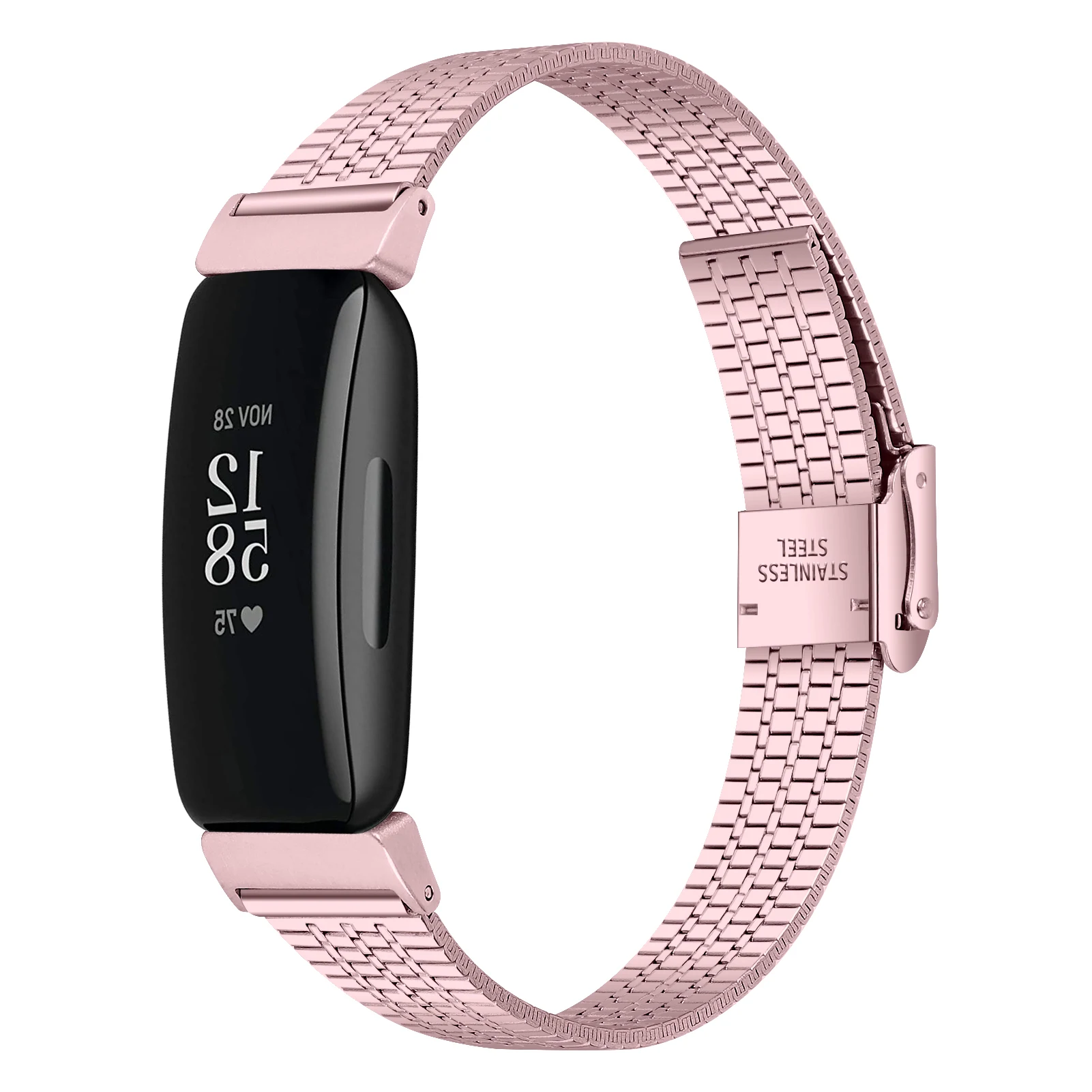 Stainless Steel Strap for Fitbit inspire / inspire hr Smart Bracelet Correa Seven-beads band for fitbit inspire 2 accessories image 2