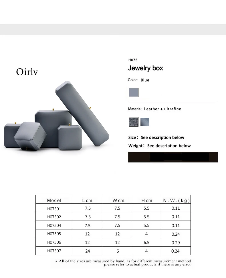 Oirlv Premium Leather Double Ring Couple Box for Wedding Ceremony Engagement Pendant Earrings Necklace Holder Jewelry Gift Box