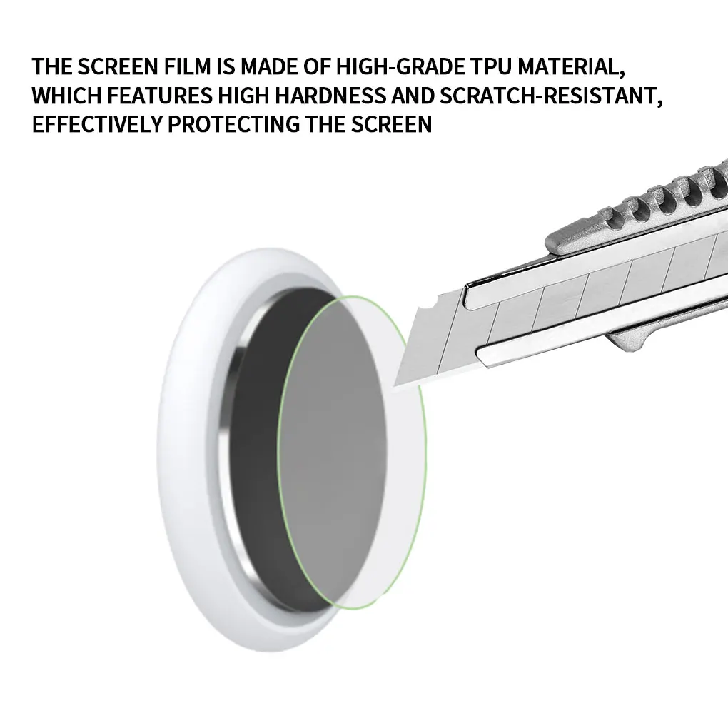 5pcs set Film Clear Adhesive TPU Screen Protector HD Tracker Screen Cover Replacement for AirTag