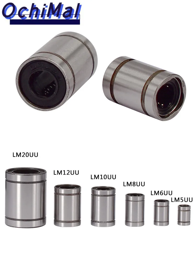 

High Quality Hot Sale LM3uu LM4uu LM6uu LM8uu LM10uu LM12uu LM16uu LM20uu lining CNC bearing linear shaft