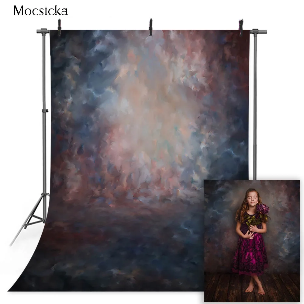 Vintage Abstract Backdrop for Photography Studio Newborn Kids Old Master Texture Adult Birthday Portrait Photo Background Props