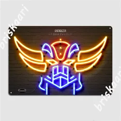 Grendizer Metal Sign Garage Club Personalized Plaques Cinema Living Room Tin Sign Posters