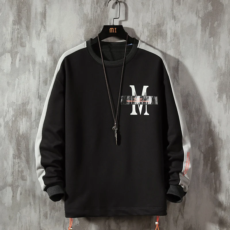 

EL BARCO Spring Men Casual Hoodies Sweatshirt Cotton Hip Hop Male Tops Shirt Soft Print Black Harajuku Jackets White Coat M-4XL