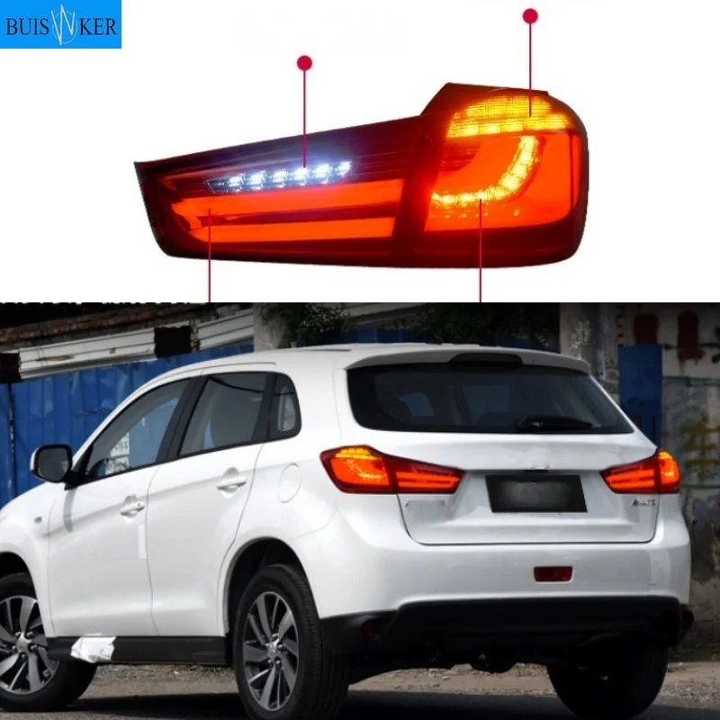 1Set Taillight Tail Light For Mitsubishi ASX 2011 2012 2013 2014 2015 2016 2017 2018 2019 LED Rear Lamp DRL Brake Signal Reverse