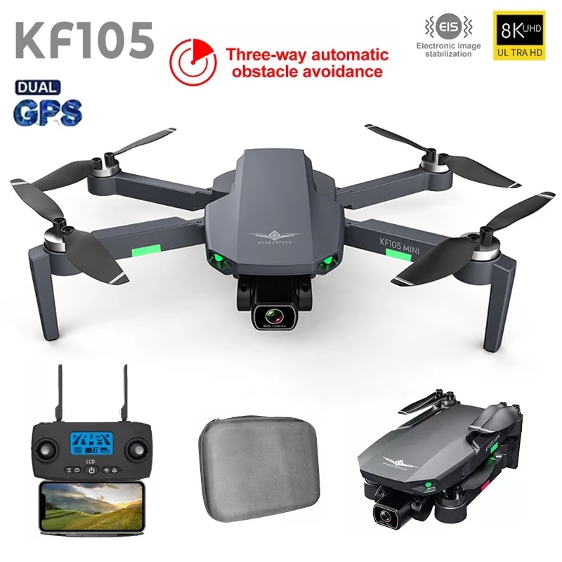 

KF105 Professional GPS Drone 4K HD Camera Auto Visual Obstacle Avoidance Brushless Foldable Quadcopter RC Drone VS KF102 MAX