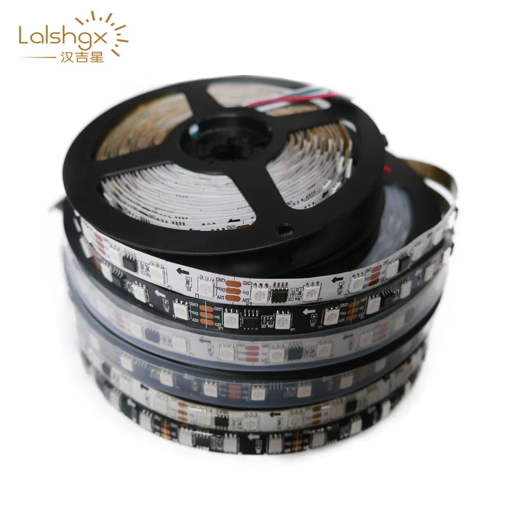 WS2811 RGB Led Strip Pixels External 1 IC Control 3Lamp Beads 5050 SMD Addressable 30/60/M Normal/Bright 5m 12V