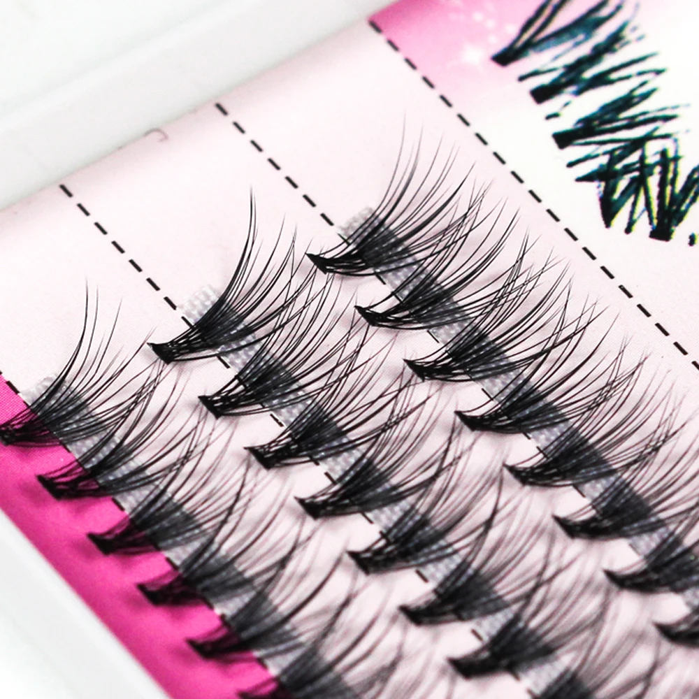 Grafting World 20D Pink Logo Individual Eyelashes Pure Natural Style and Pure Green Products Making Up Tool