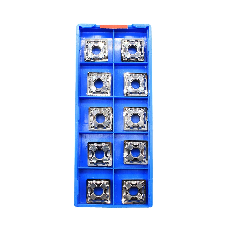 Herramienta de corte de aluminio de alta calidad, soporte de torneado, SNMG120408 H01 HA, 10 Uds.