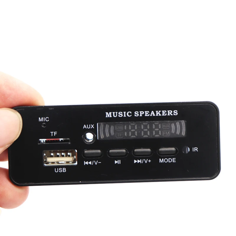 DC 12V Bluetooth 5.0 MP3 WMA Decoder Board Audio Module USB TF FM Radio AUX MP3 Player Handfree For Car Support Recording