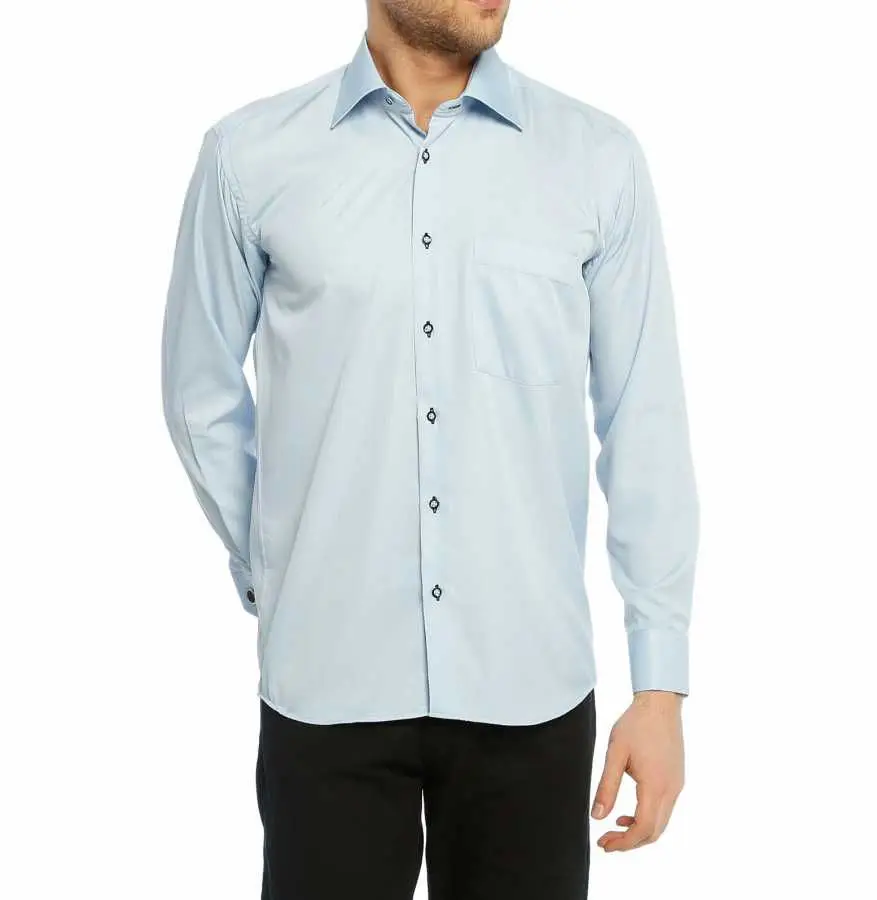 Weiß Schwarz Blau Rosa Business Kleid Shirt Männer Mode Langarm Shirts Mens Arbeits Büro Tragen Hemd