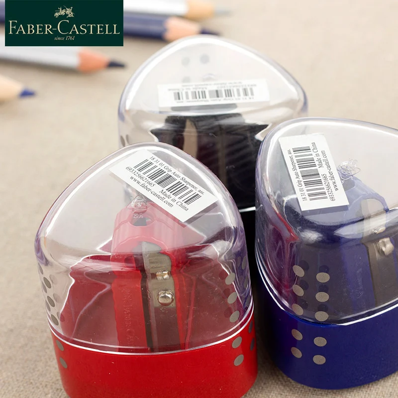 Faber Castell Double Holes Pencil Sharpener Cutter Sacapuntas Plastic Pencil Sharpener Gifts For Office School Supplies 1831