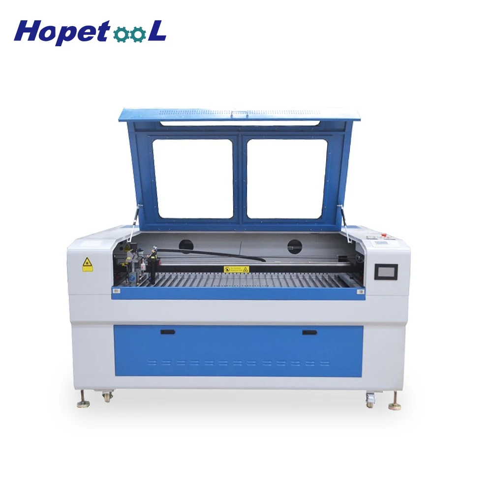 1390 two heads CO2 mixed stainless steel engraving machine laser engraving With Industrial Chiller