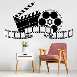 Filming Vinyl Wall Decal Artistic Cinema Film Movie Wall Stickers Bedroom Living Room Vintage Home Decoration Accessories Y599