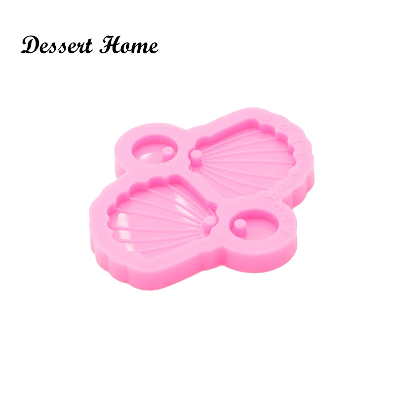 DY0826 Bright Resin Art diy Earring shell Mould , Resin Silicon Mold keyring , DIY Epoxy Jewellery Making