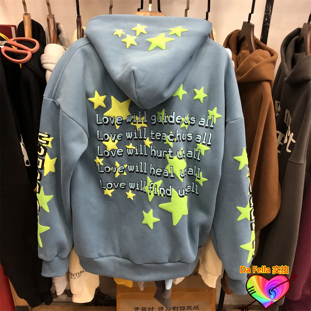 Foam Print CPFM Hoodie Men Women High Quality Allover Star Galactic Cactus Plant Flea Market Hoodie Fleece Kid Cudi Sweatshirts